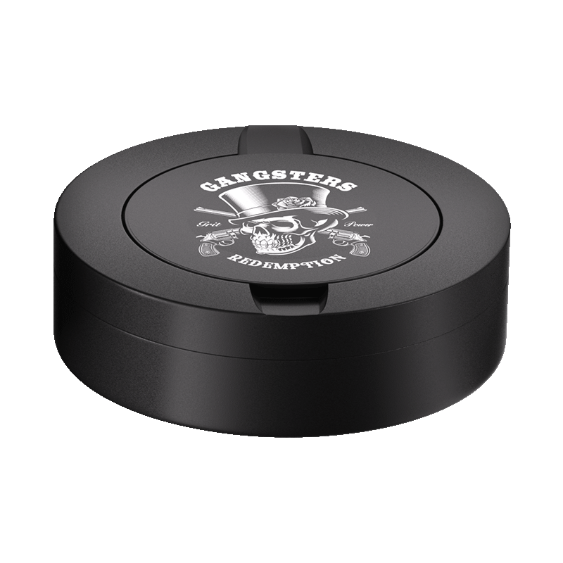 Black Metal Two-Tie Container Cans