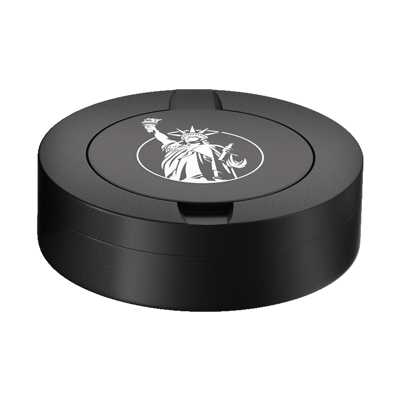 Black Metal Two-Tie Container Cans