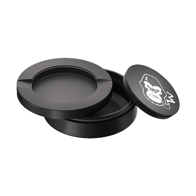 Black Metal Two-Tie Container Cans