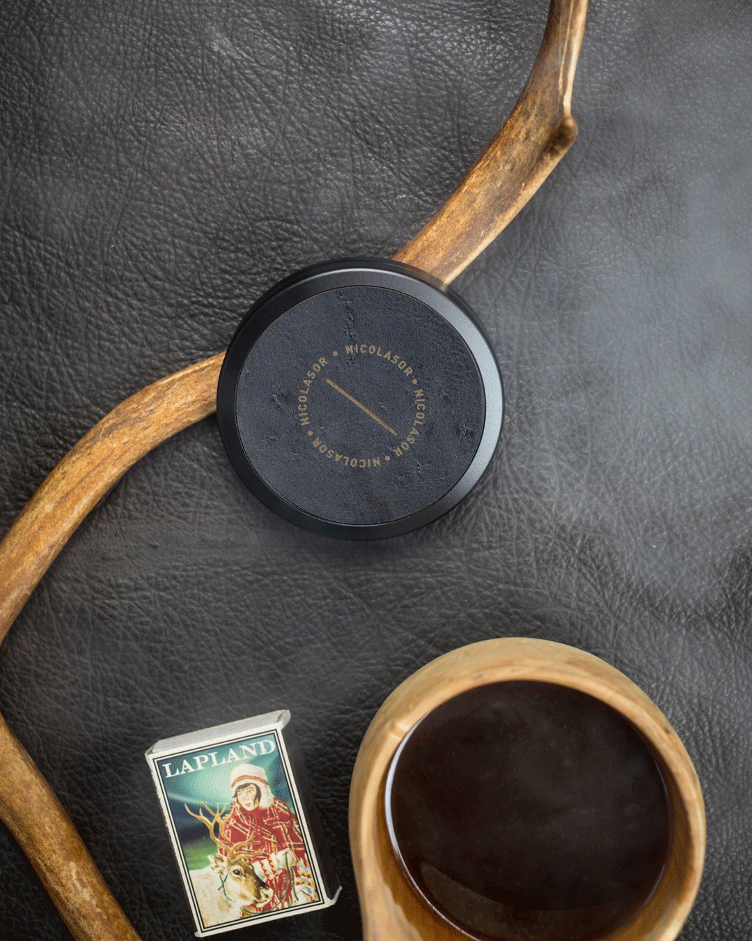 Black Reindeer Pattern Storage Box – Christmas Nordic Decor